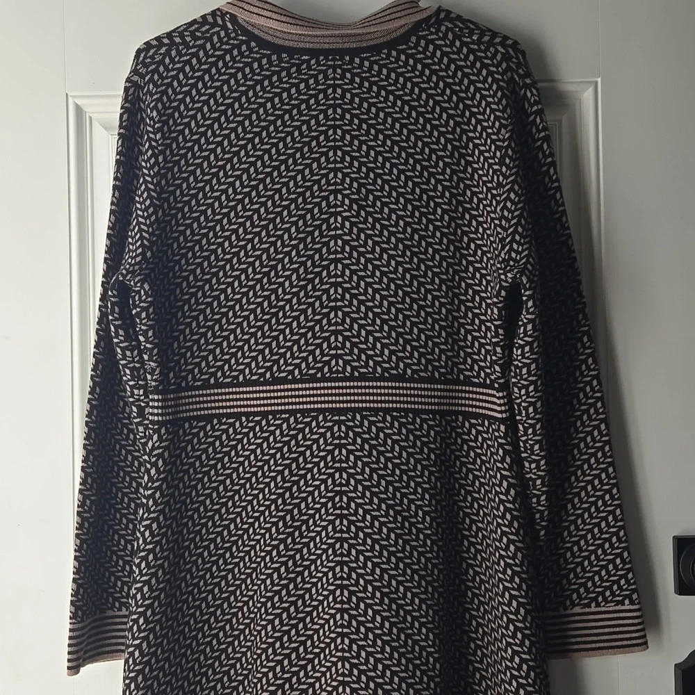Max Studio Collared Long Sleeve Heavy Knit Dress